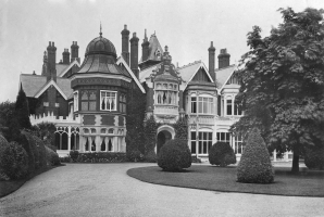 Image of Bletchley Park taken from a Kingsway real-photo postcard of 1908.