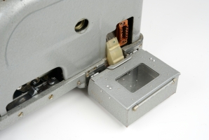 The paper chad box properly installed