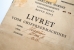 Close-up of the LIVRET