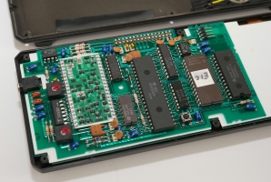 Close-up of the PCB