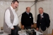 Our good friends Heinz Bl�mberg, Klaus Kopacz and Tom Perera, inspecing an Enigma machine