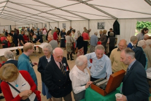 BP veterans seeing an Enigma machine in action