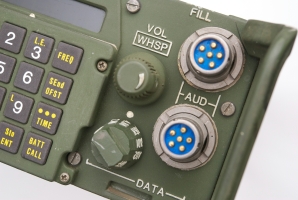 AUDIO/FILL and AUDIO/DATA connectors on the front panel of the RT-1439