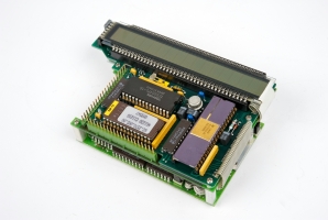 DSU interior: 3 stacked PCBs